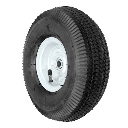 Durastar Wheel; 10X3.5" Pneumatic (Black); 5/8" I.D Ball Bearing; 2-1/4 Offset 1035FP45BS-F
